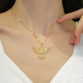 Colar Feminino Fênix,
Joia com significado,
Acessório elegante,
colar hipoalergênico,
Presente para mulheres
