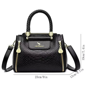 Bolsa Feminina Alexa, Bolsa feminina de couro, bolsa feminina pequena, bolsa feminina média