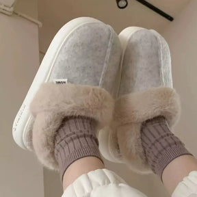 Pantufa Feminina Melina, Chinelos femininos de inverno, Chinelos acolchoados, Calçado de inverno