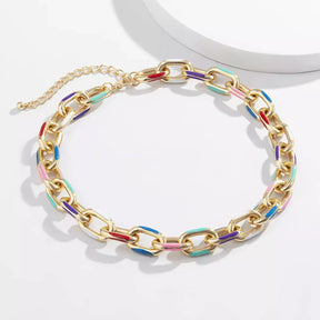 Conjunto Feminino Boho Chic, conjunto de joias boho, colar e pulseira femininos, colar choker boêmio, conjunto de joias fashion, conjunto de joias feminino moderno, conjunto de colar e pulseira coloridos, acessórios femininos boho, joias boho chic, conjunto de joias boêmio moderno