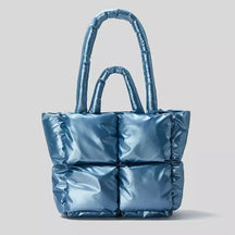 Bolsa Feminina Puffer de Luxo, Bolsa puff, bolsa acolchoada, bolsa feminina de ombro, bolsa cara