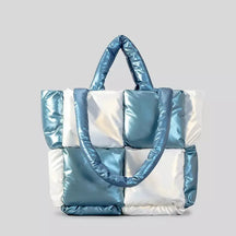Bolsa Feminina Puffer de Luxo, Bolsa puff, bolsa acolchoada, bolsa feminina de ombro, bolsa cara