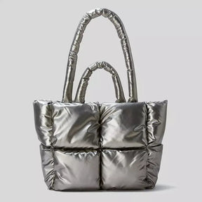 Bolsa Feminina Puffer de Luxo, Bolsa puff, bolsa acolchoada, bolsa feminina de ombro, bolsa cara