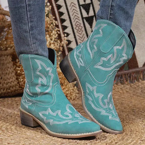Bota Feminina Texana Natasha, Bota feminina de couro texana, Bota feminina texana cano médio, Bota texana feminina