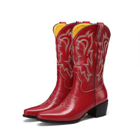 Bota Feminina Texana de Couro Jeanny, botas texanas femininas, botas country, botas de couro,  botas estilo texano, botas confortáveis,  moda country, botas de alta qualidade