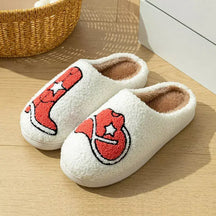 Pantufa feminina pelúcia, Pantufa Feminina Country