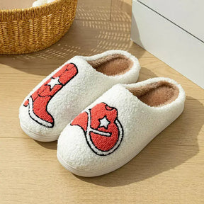 Pantufa feminina pelúcia, Pantufa Feminina Country