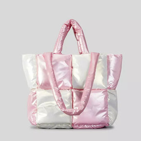 Bolsa Feminina Puffer de Luxo, Bolsa puff, bolsa acolchoada, bolsa feminina de ombro, bolsa cara