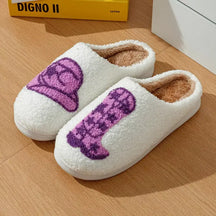 Pantufa feminina pelúcia, Pantufa Feminina Country