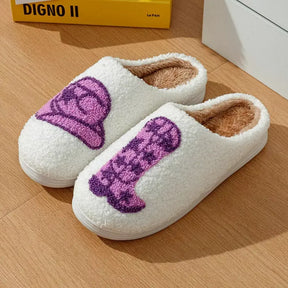 Pantufa feminina pelúcia, Pantufa Feminina Country
