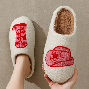 Pantufa feminina pelúcia, Pantufa Feminina Country