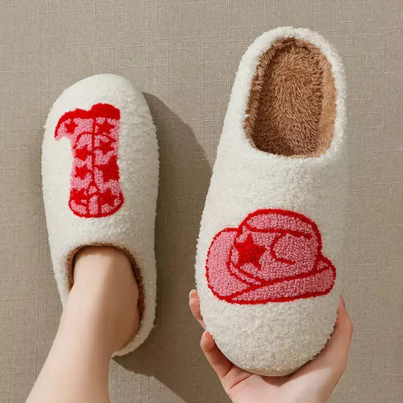 Pantufa feminina pelúcia, Pantufa Feminina Country