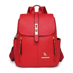 Mochila Feminina Luíze, Mochila feminina de couro
