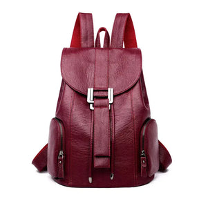 Mochila Feminina de Couro Electra, mochila feminina de couro, mochila de couro elegante, mochila feminina sofisticada, mochila de couro para mulheres