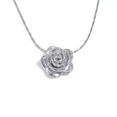 Colar Feminino Flor,
Colar tendência,
colar com banho de ouro,
Colar aço inoxidável,
joia resistente à água,
colar dourado sofisticado,
colar floral dourado