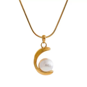 Colar Feminino Luxo Geométrico,
Colar com pérolas,
Colar geométrico,
Colar tendência,
Colar aço inoxidável