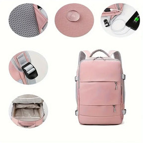 Mochila Feminina de Viagem Impermeável,
Mochila grande,
mochila multifuncional,
mochila para notebook,
mochila feminina