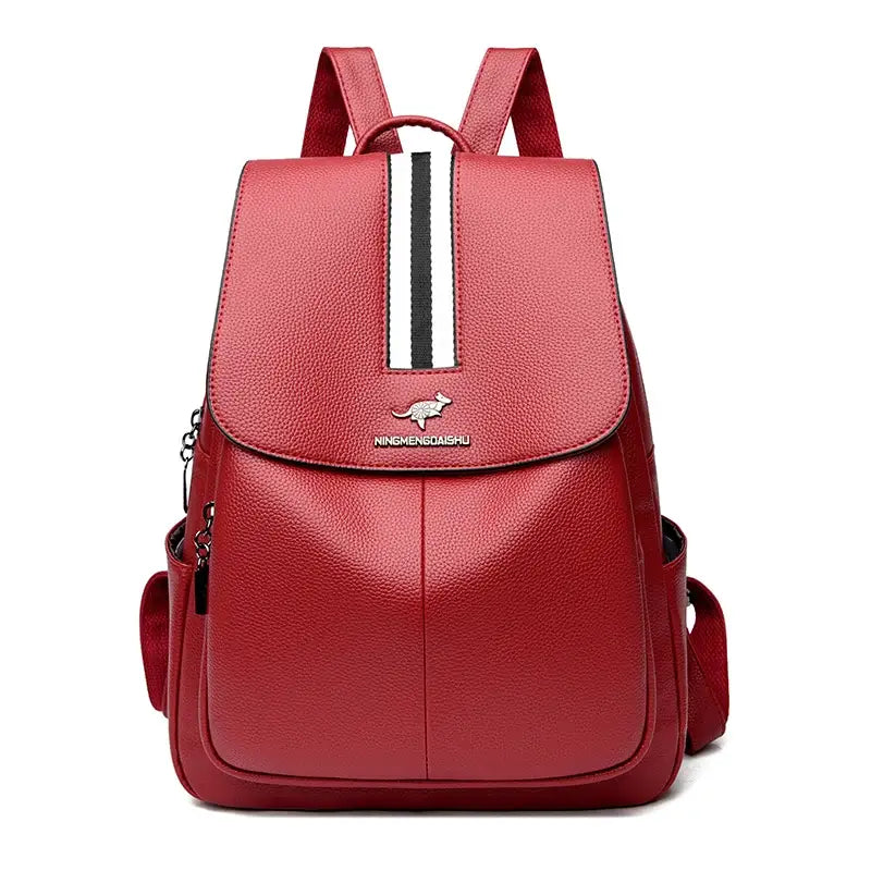 Mochila Feminina de Couro Alana, Mochila Feminina de couro ,Mochila feminina Antifurto