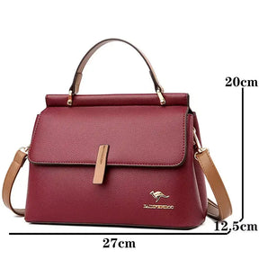 bolsa feminina transversal  bolsa feminina onlivix  bolsa feminina média  bolsa feminina grande  Bolsa Feminina de Couro Pilar