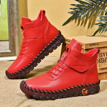 Bota feminina salto baixo  Bota Feminina de couro  Bota feminina confortável  Bota Feminina Anatômica Sophia