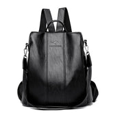 Mochila de Couro Bella Fashion, Mochila feminina de couro, bolsa feminina transversal, Mochila feminina notebook