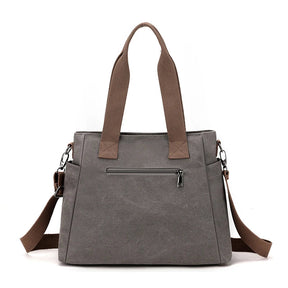 Bolsa Feminina de Lona Zoe, bolsas femininas, bolsa transversal feminina, bolsa para notebook feminina, bolsa feminina grande, bolsa academia feminina